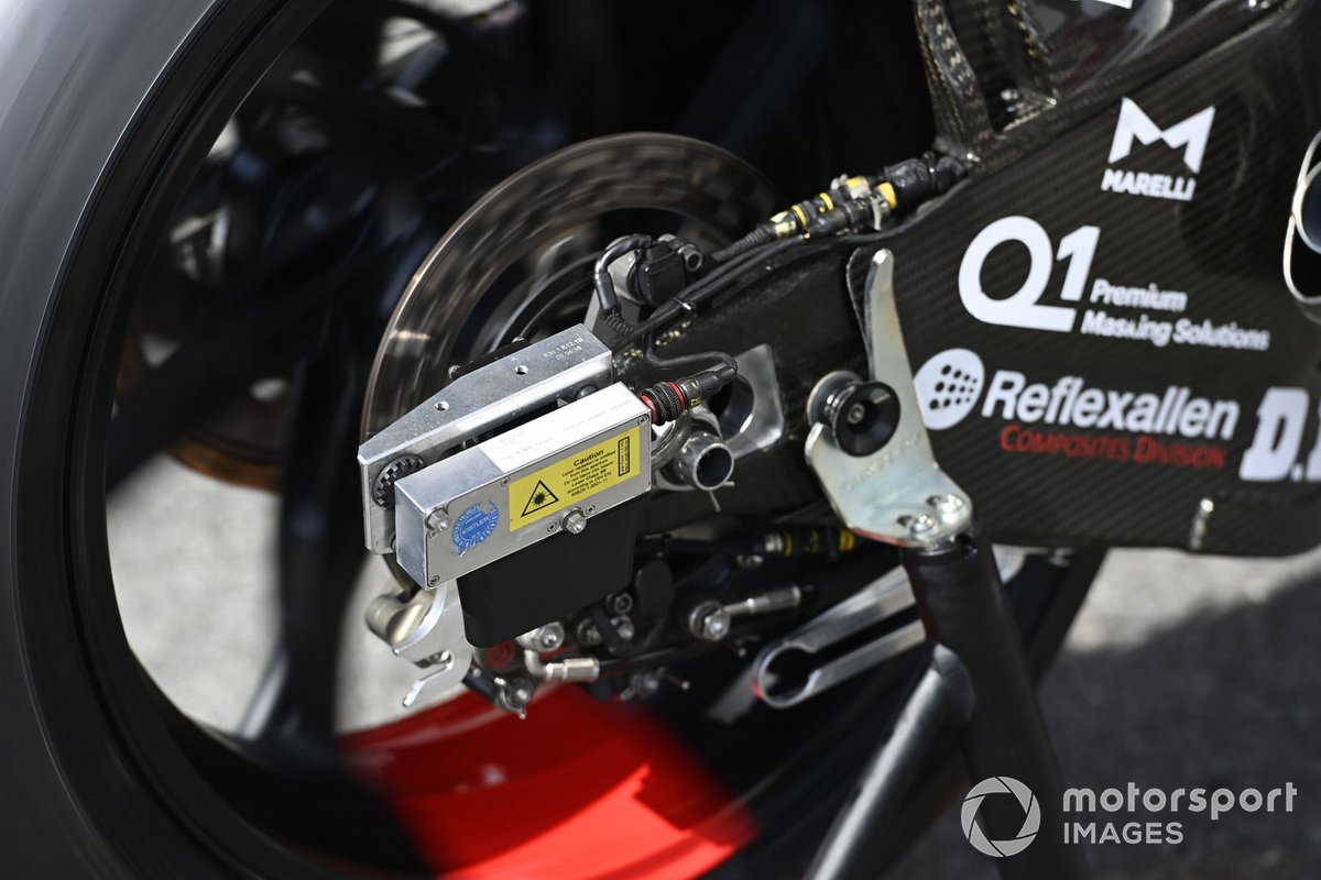 Detalle de la moto Ducati Team