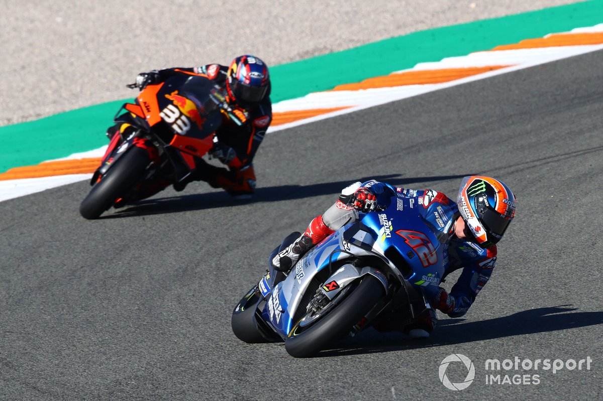 Alex Rins, Team Suzuki MotoGP, Brad Binder, Red Bull KTM Factory Racing