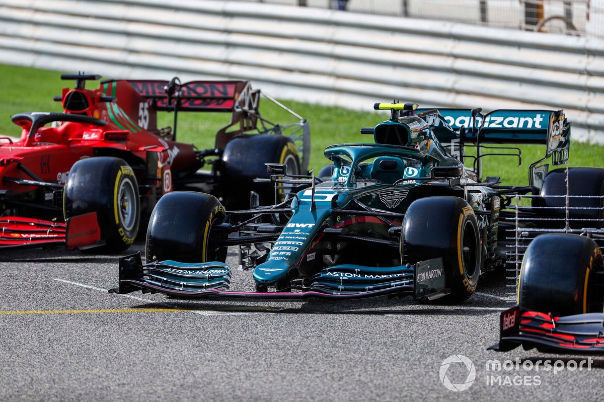 La monoplace de Sebastian Vettel, Aston Martin AMR21