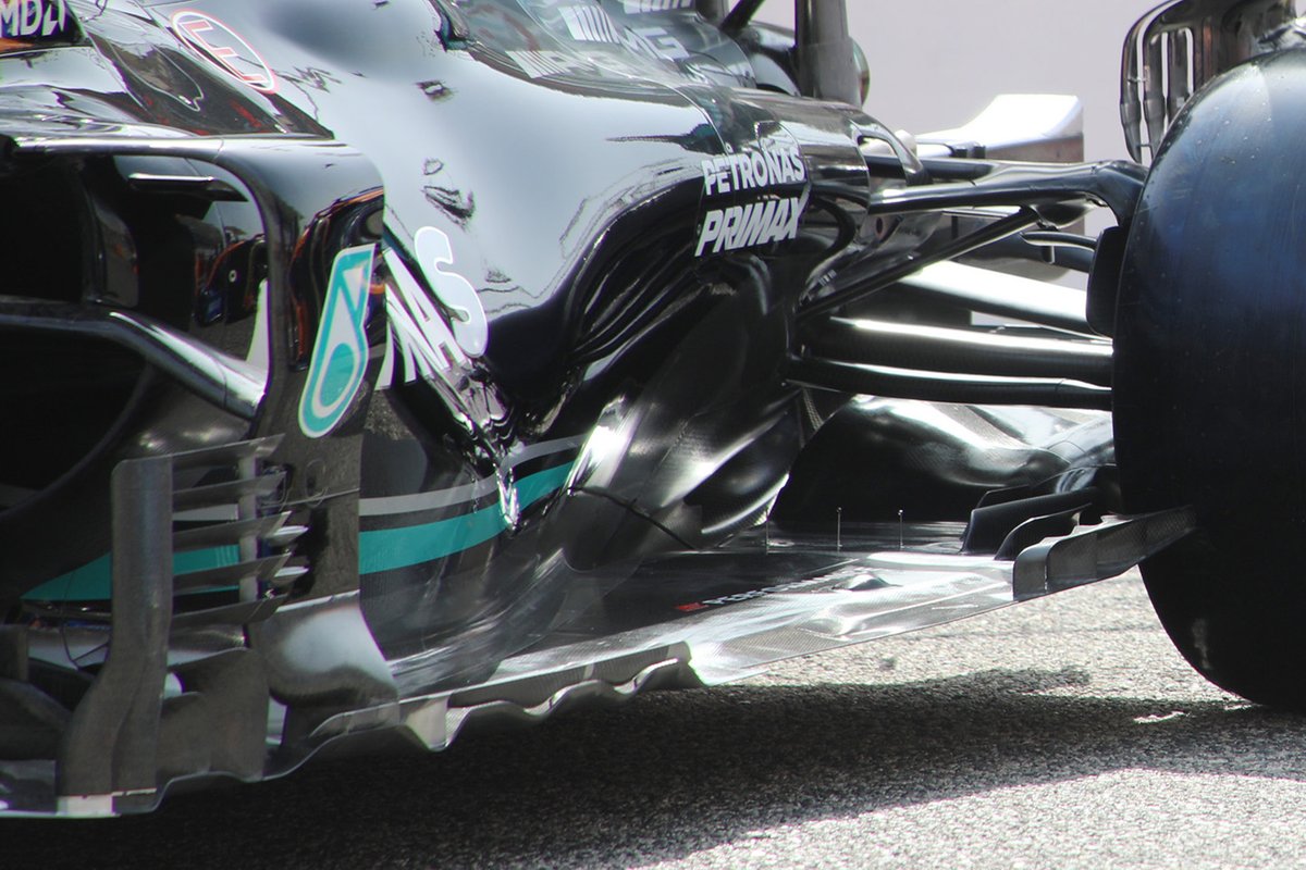 Детали днища Mercedes F1 W12