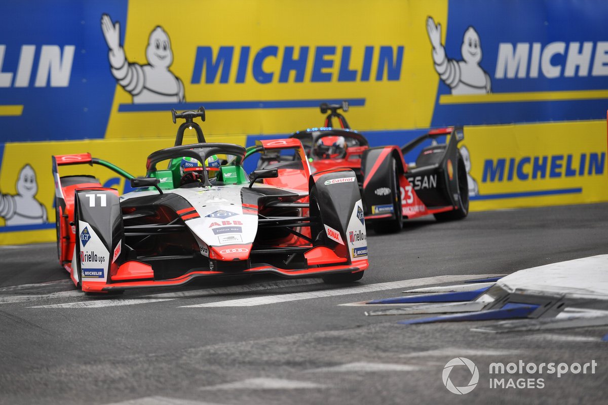 Lucas Di Grassi, Audi Sport ABT Schaeffler, Audi e-tron FE07, Sebastien Buemi, Nissan e.dams, Nissan IMO2