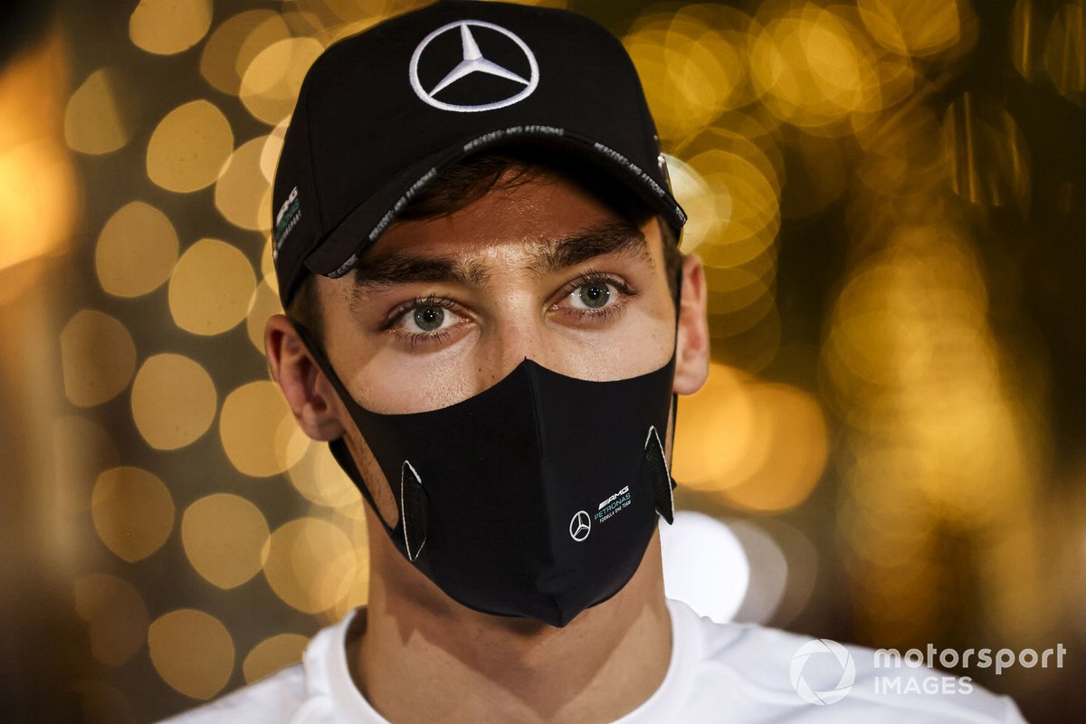 George Russell, Mercedes-AMG F1 parla con i media