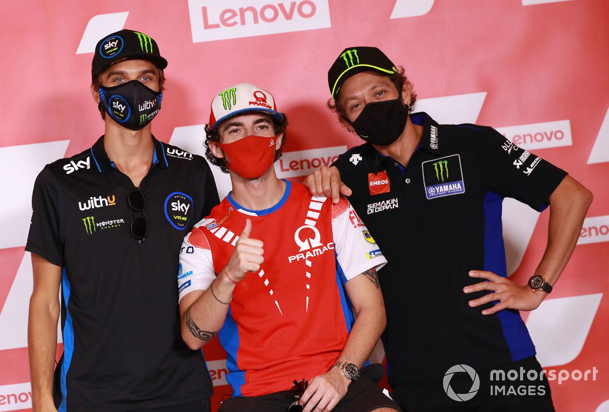 Luca Marini, Sky Racing Team VR46, Francesco Bagnaia, Pramac Racing, Valentino Rossi, Yamaha Factory Racing