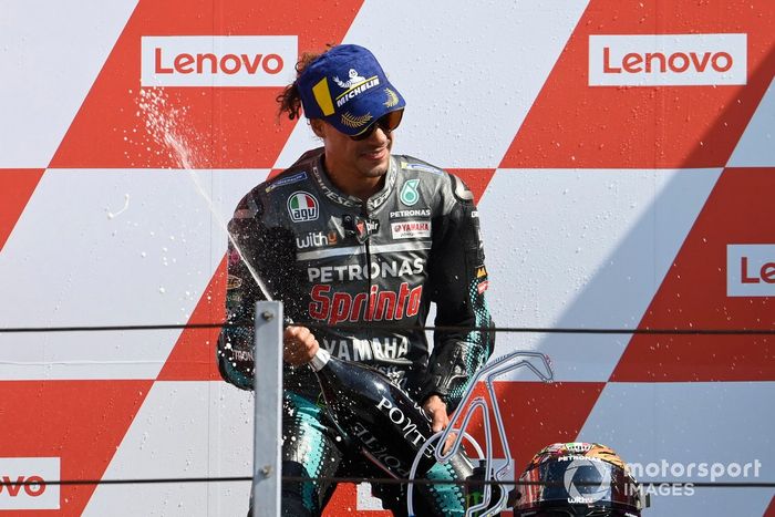 Podio: ganador Franco Morbidelli, Petronas Yamaha SRT