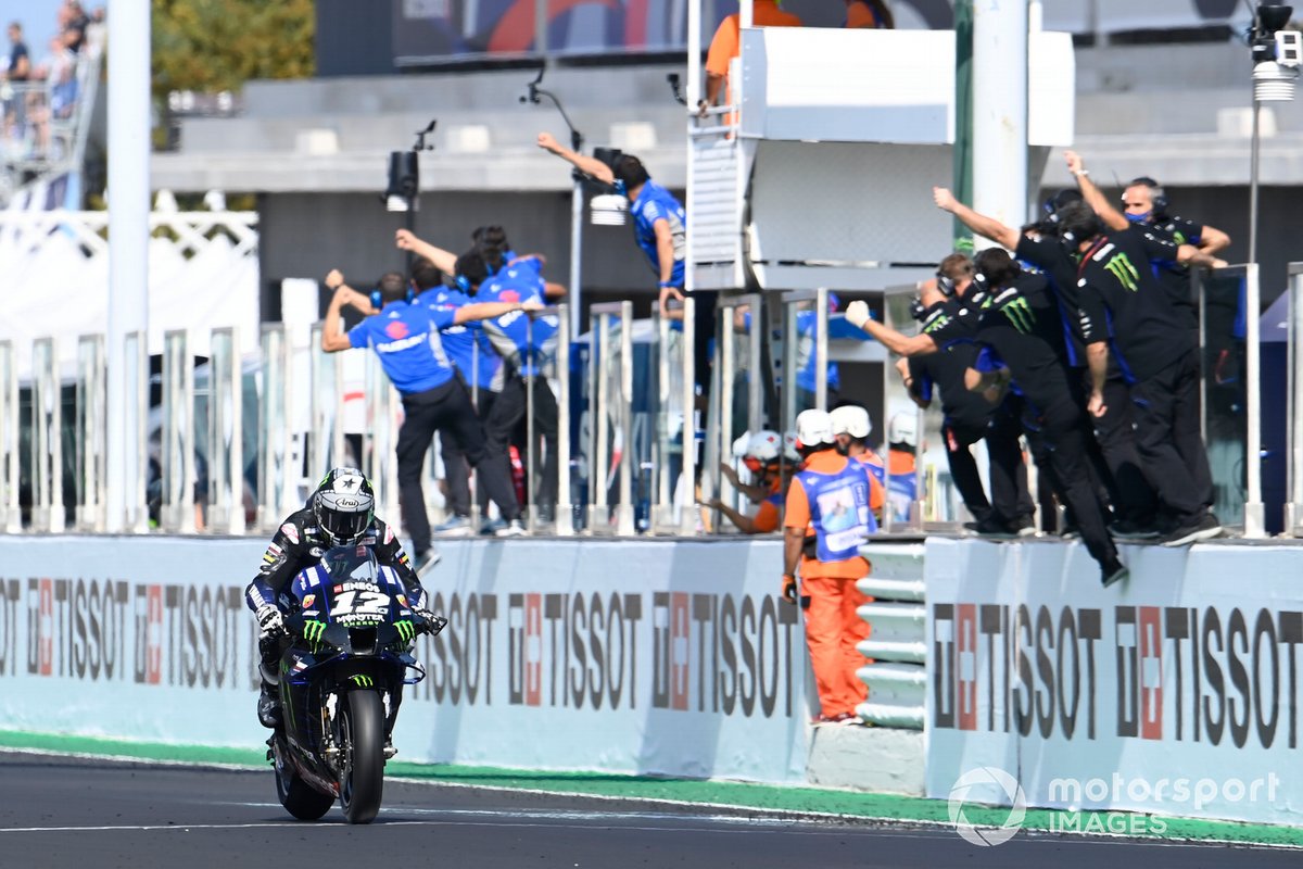 Maverick Vinales, Yamaha Factory Racing, wins