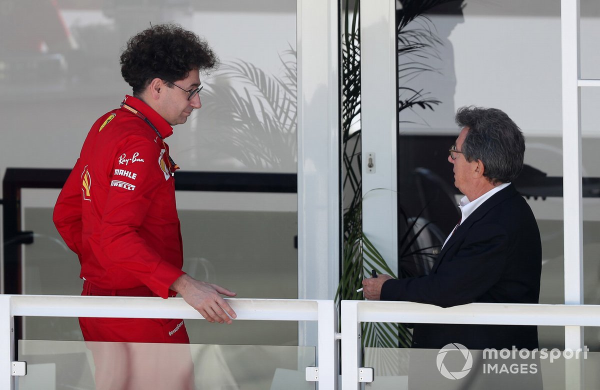 Mattia Binotto, Team Principal Ferrari y Louis Camilleri