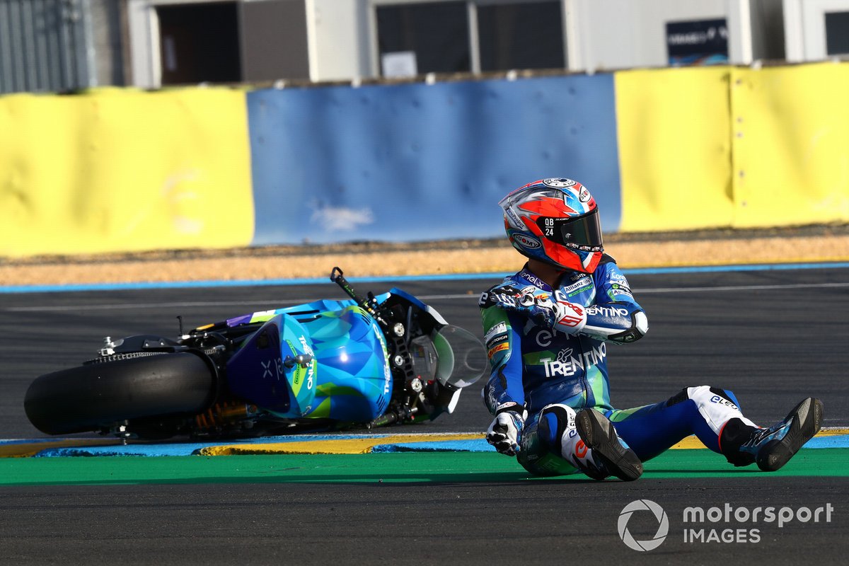 Matteo Ferrari, Trentino Gresini MotoE después de la caída