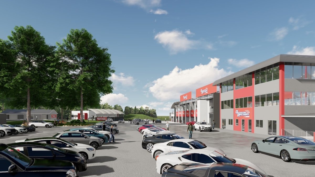 Renders of upgraded Queensland Raceway