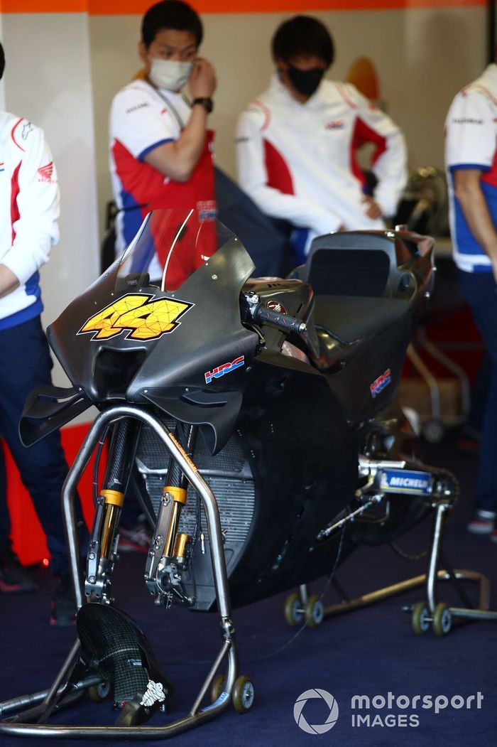Detalle de la moto Honda MotoGP