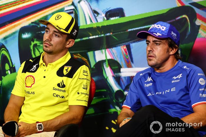 Charles Leclerc, Ferrari Fernando Alonso, Alpine F1 Team 