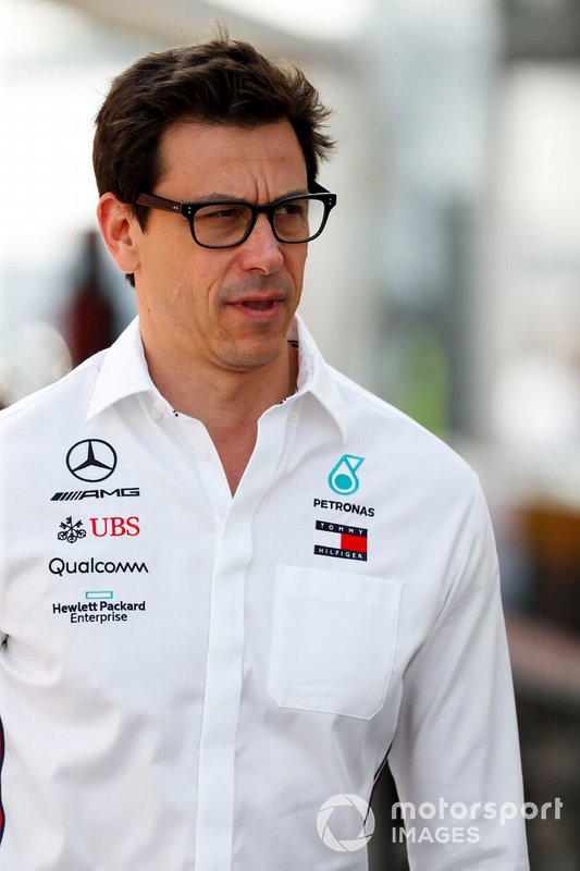 Toto Wolff, Executive Director (Business), Mercedes AMG arrives