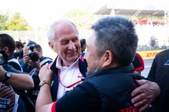 Dr. Helmut Marko, Red Bull Racing ve Masashi Yamamoto, Genel Müdür, Honda Motorsport