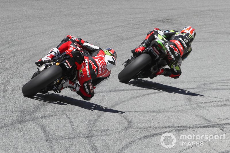 Jonathan Rea, Kawasaki Racing Team, Chaz Davies, Aruba.it Racing-Ducati Team