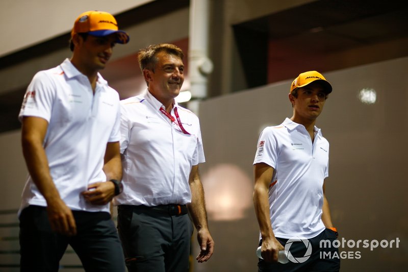 Carlos Sainz Jr., McLaren y Lando Norris, McLaren