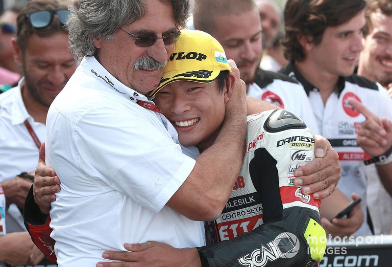 Il vincitore della gara Tatsuki Suzuki, SIC58 Squadra Corse