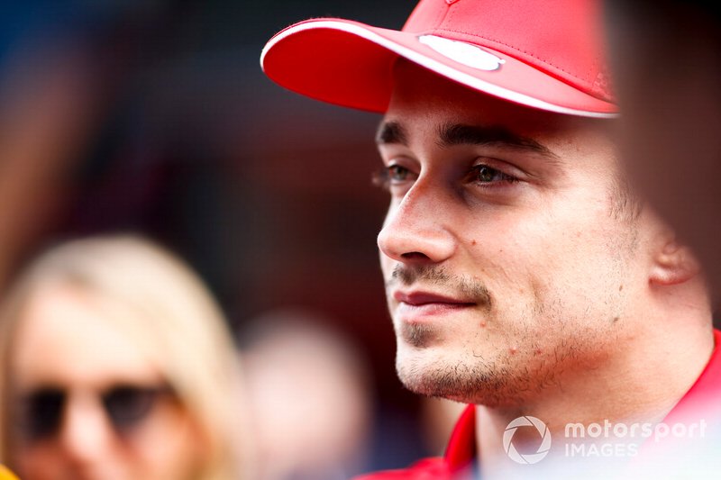 Charles Leclerc, Ferrari speaks to the media