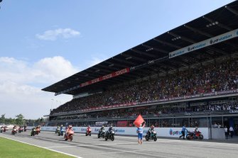 Jack Miller, Pramac Racing, lascia la griglia di partenza