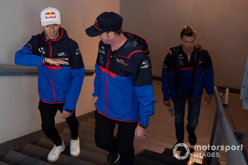 Pierre Gasly, Toro Rosso and Daniil Kvyat, Toro Rosso