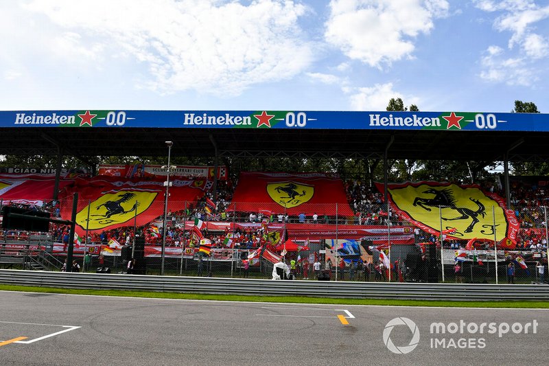 The Scuderia Ferrari Club grandstand