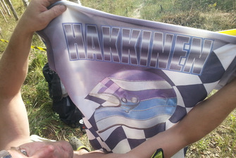 Un tifoso di Mika Hakkinen