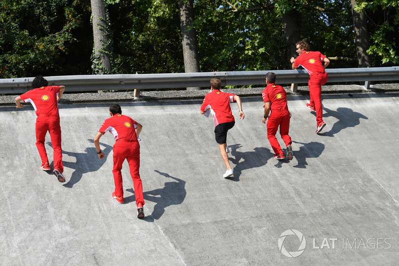 Sebastian Vettel, Ferrari sul banking di Monza