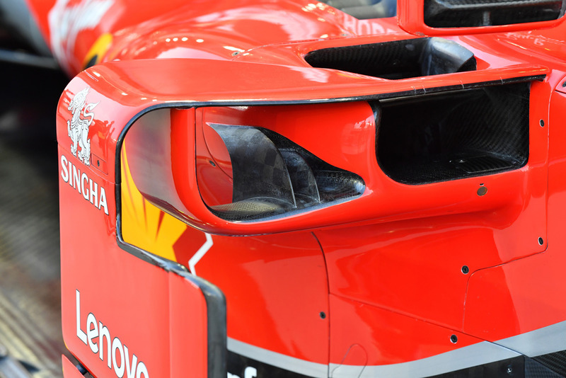 Ferrari SF71H, бокові понтони