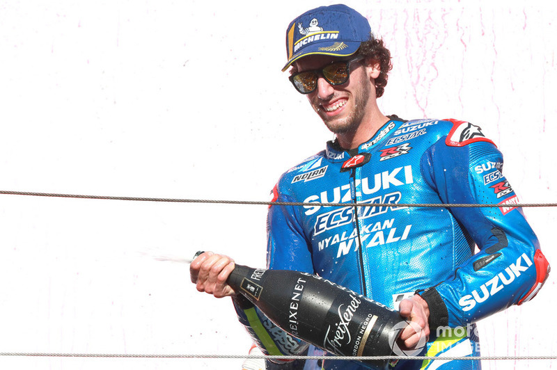Podio: il terzo lassificato Alex Rins, Team Suzuki