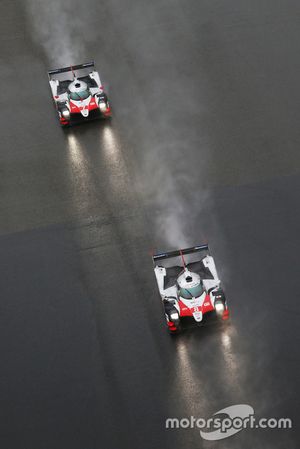 #7 Toyota Gazoo Racing Toyota TS050: Mike Conway, Kamui Kobayashi, Jose Maria Lopez, #8 Toyota Gazoo Racing Toyota TS050: Sébastien Buemi, Kazuki Nakajima, Fernando Alonso