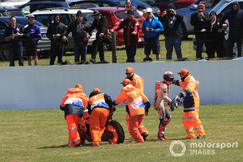 Marc Marquez, Repsol Honda Team caída