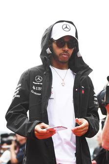 Lewis Hamilton, Mercedes AMG F1 on the drivers parade
