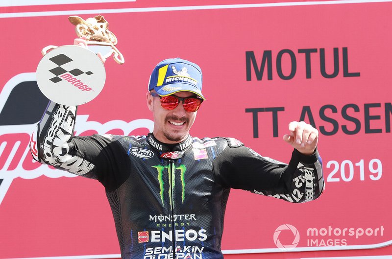 Podio: ganador Maverick Viñales, Yamaha Factory Racing