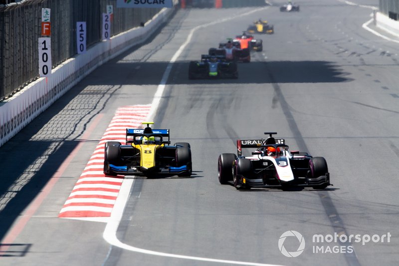 Nikita Mazepin, ART Grand Prix e Luca Ghiotto, UNI VIRTUOSI