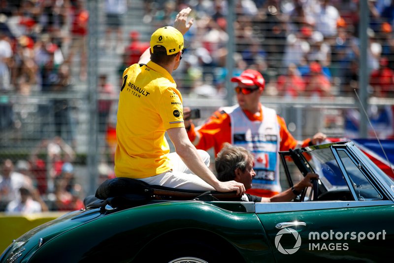 Nico Hulkenberg, Renault F1 Team, in the drivers parade