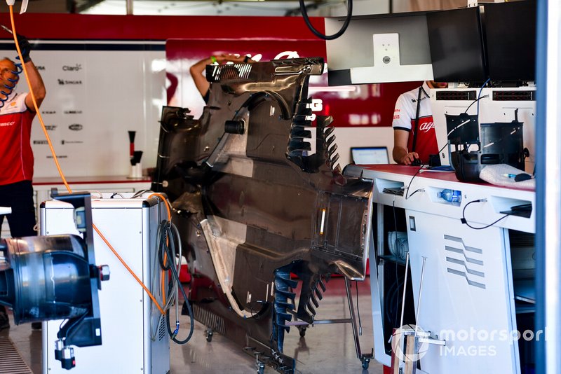 Floor of Alfa Romeo Racing C38