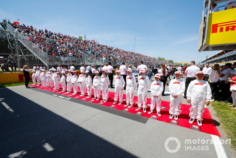 The Grid Kid mascots on the grid
