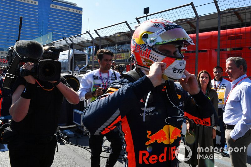 Max Verstappen, Red Bull Racing, on the grid