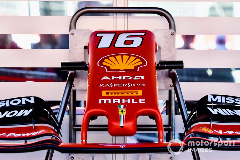 Front wing of Charles Leclerc, Ferrari SF90
