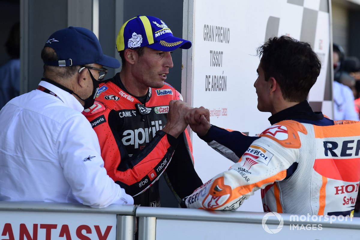 Aleix Espargaro, Aprilia Racing Team Gresini, Marc Marquez, Repsol Honda Team