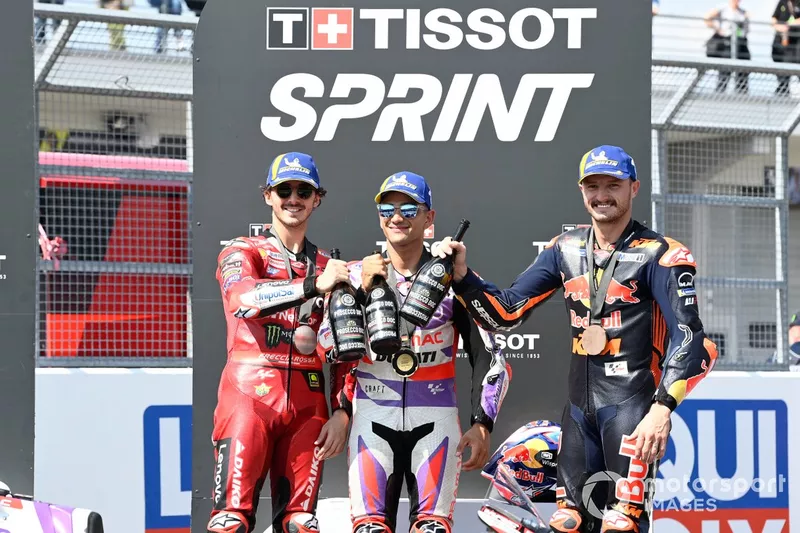 Francesco Bagnaia, Ducati Team, Jorge Martin, Pramac Racing, Jack Miller, Red Bull KTM Factory Racing