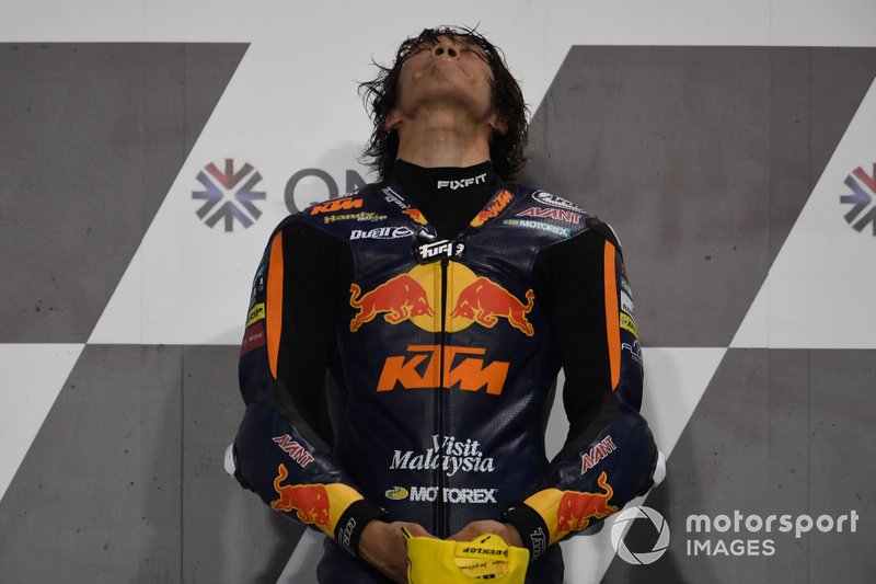 Race winner Tetsuta Nagashima, Red Bull KTM Ajo