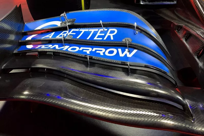 McLaren MCL35 ön kanat detay