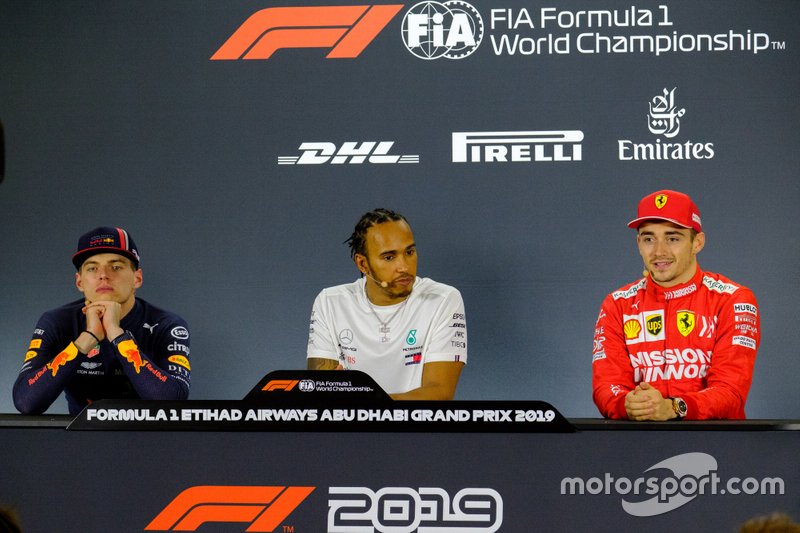 Conferenza stampa: Max Verstappen, Red Bull Racing, Lewis Hamilton, Mercedes AMG F1, Charles Leclerc, Ferrari