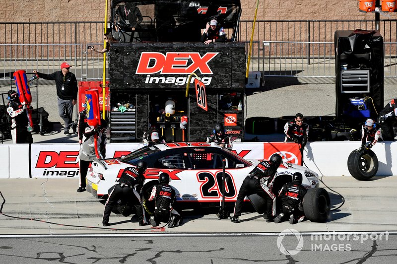 Harrison Burton, Joe Gibbs Racing, Toyota Supra Dex Imaging at Fontana