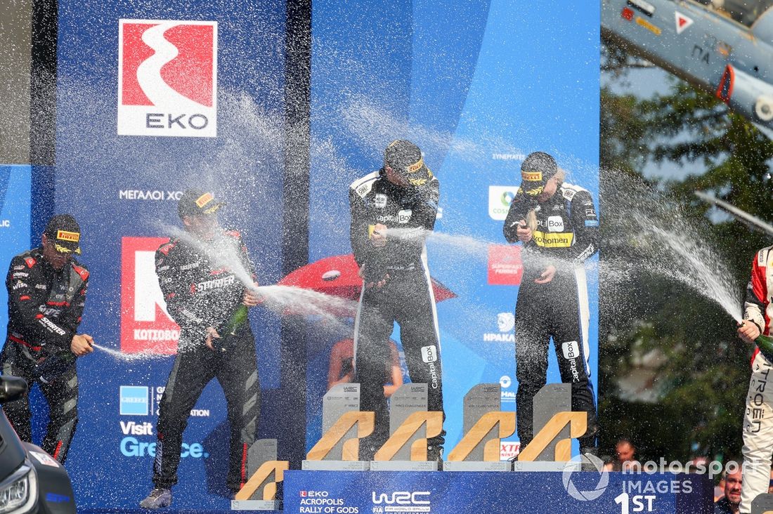 Zwycięzca WRC2, Sami Pajari, Enni Mälkönen, Printsport Toyota GR Yaris Rally2