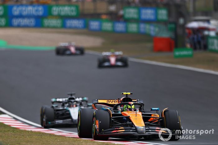 Lando Norris, McLaren, George Russell, Mercedes