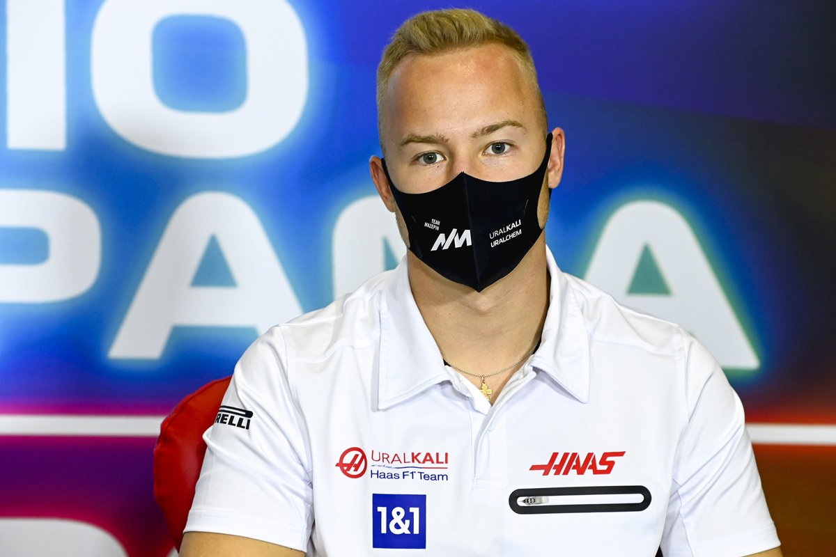 Nikita Mazepin, Haas F1 en la conferencia de prensa