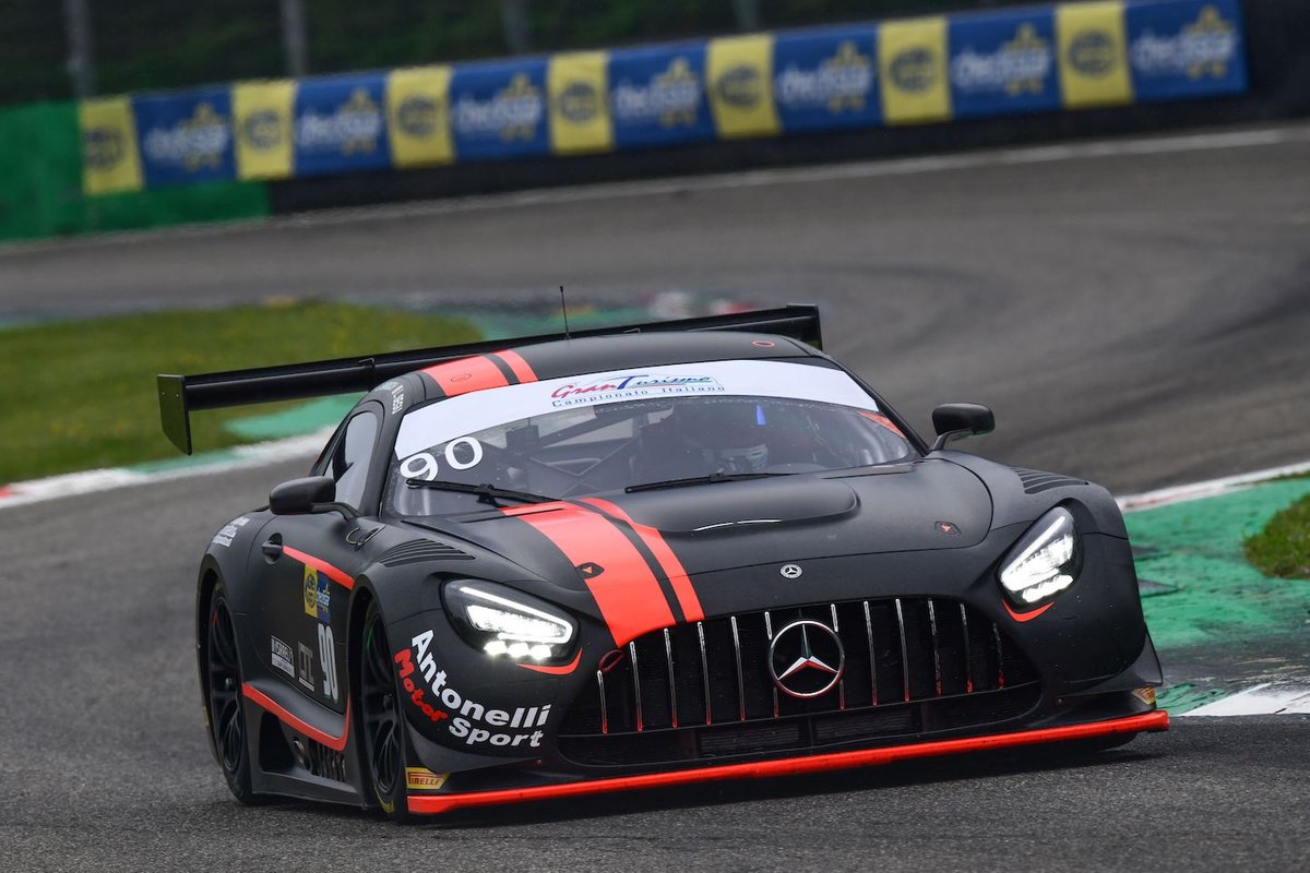 #90 AKM-Antonelli Motorsport, Mercedes-AMG GT3 Evo: Luca Segù, Bar Baruch