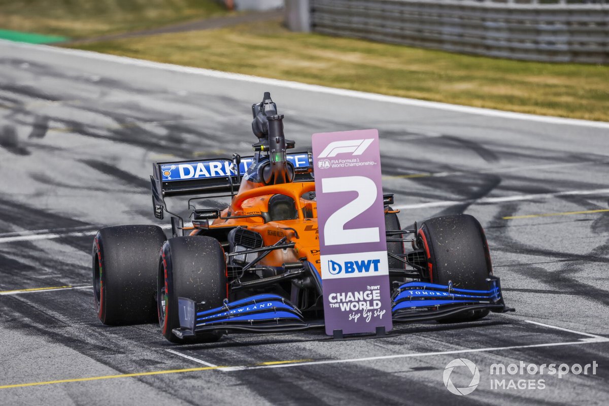 El monoplaza de Lando Norris, McLaren MCL35M tras la calificación