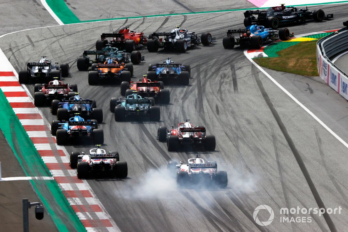 Valtteri Bottas, Mercedes W12, Fernando Alonso, Alpine A521, Pierre Gasly, AlphaTauri AT02, Charles Leclerc, Ferrari SF21, Lance Stroll, Aston Martin AMR21