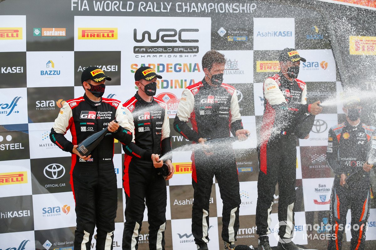 Sébastien Ogier, Julien Ingrassia, Elfyn Evans, Scott Martin